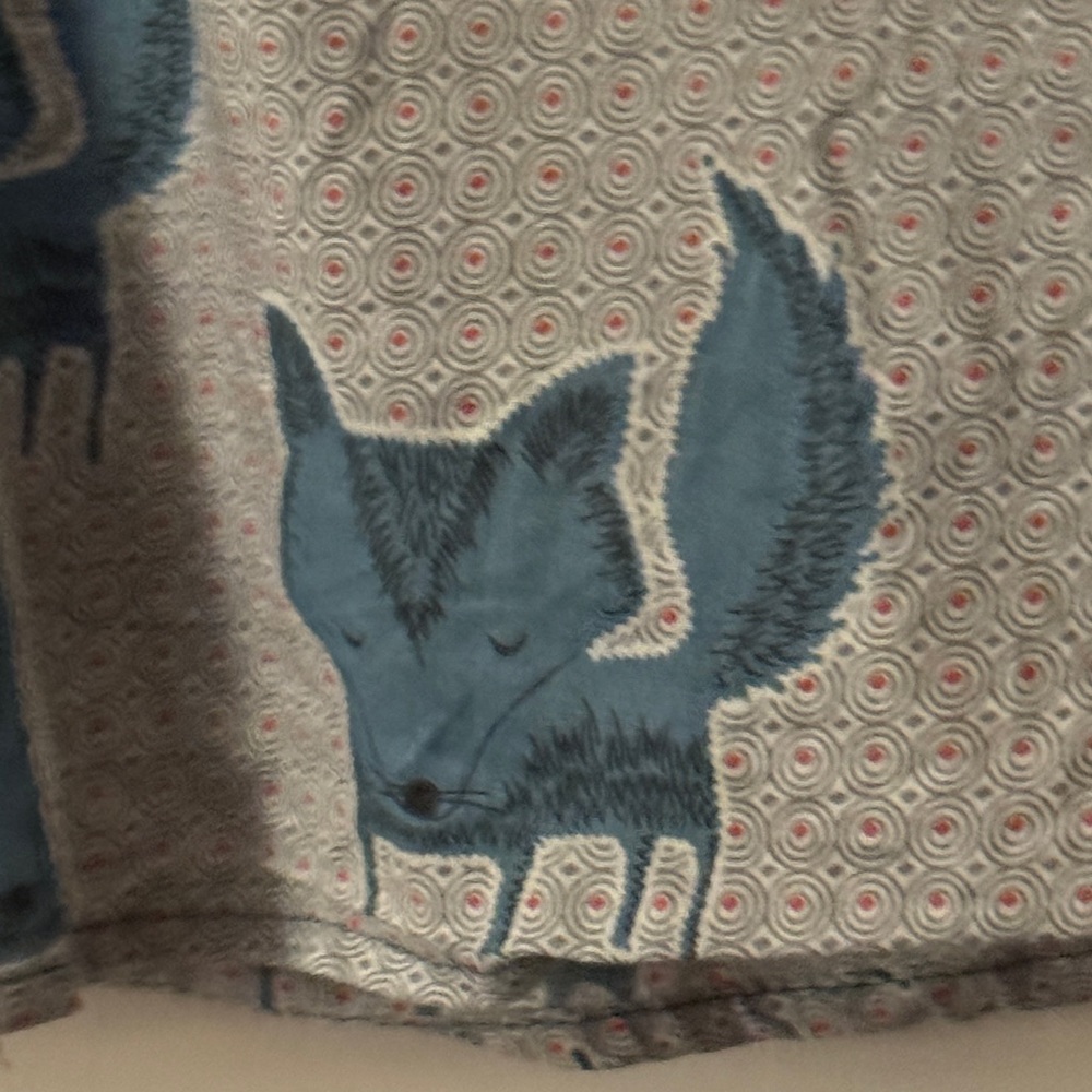 Blue Patterned fox dress - Picture 6 of 10